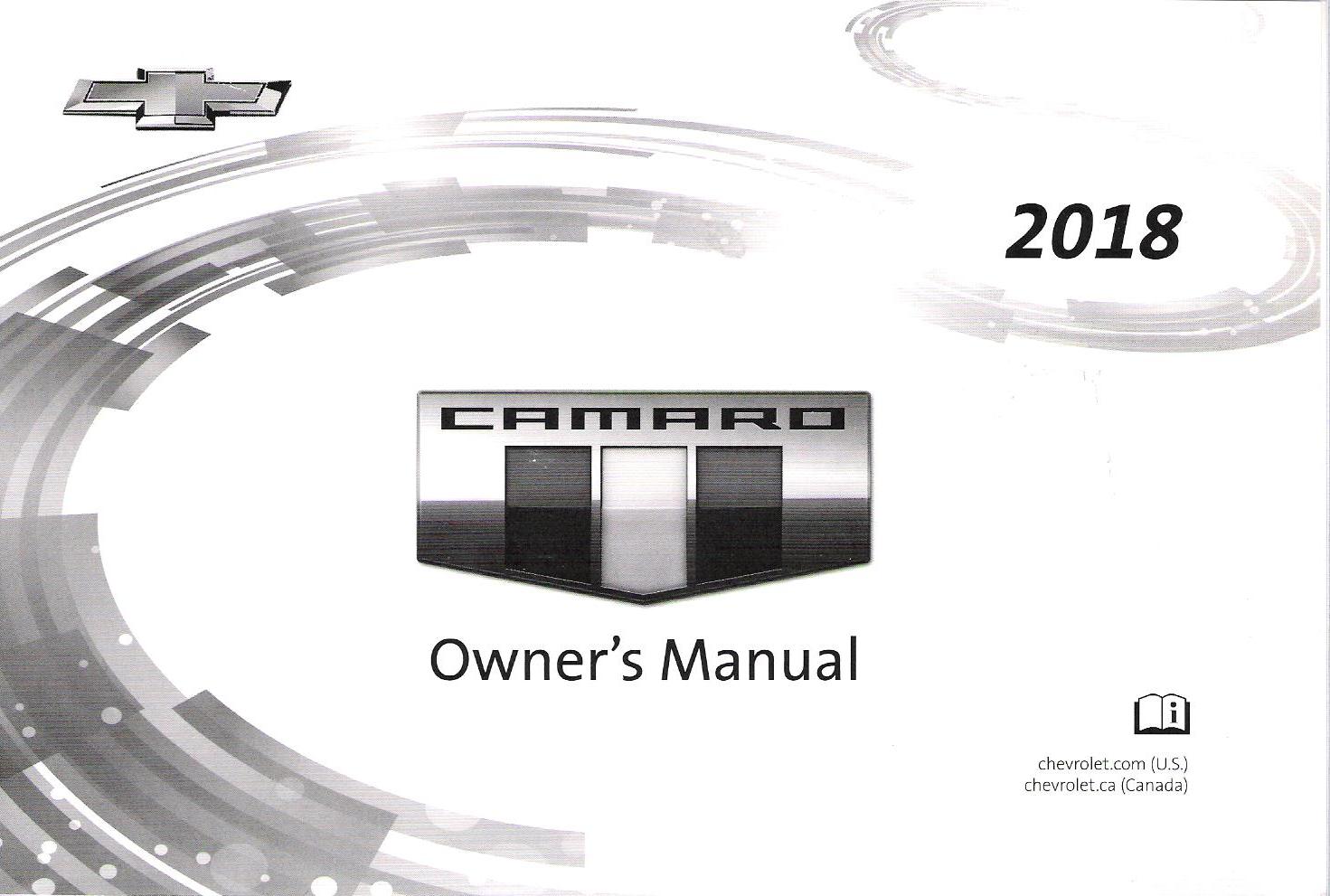2018 Chevrolet Camaro Owner's Manual Portfolio